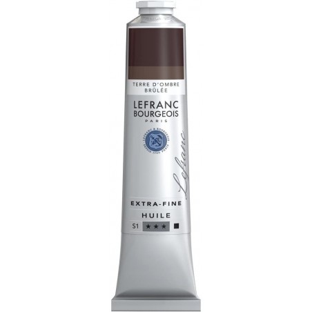 Lefranc Bourgeois - Peinture huile - 200 ml - Noir d'ivoire
