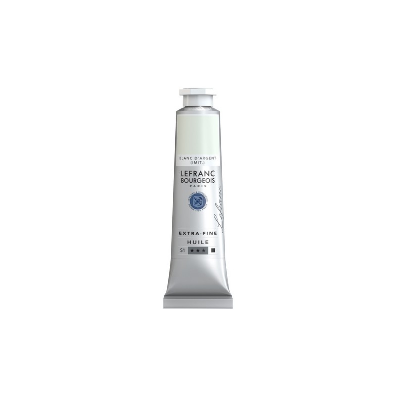 Lefranc Bourgeois - Peinture huile - 40 ml - Blanc d'argent