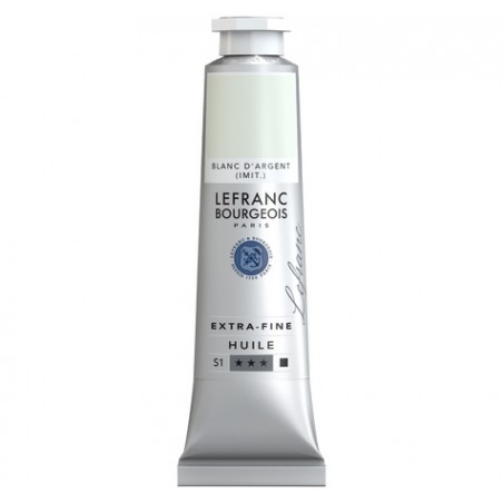 Lefranc Bourgeois - Peinture huile - 40 ml - Blanc d'argent