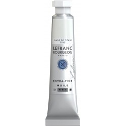 Lefranc Bourgeois - Peinture huile extra fine - 20ml - Blanc de titane zinc