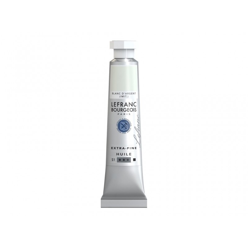 Lefranc Bourgeois - Peinture huile extra fine - 20ml - Blanc argent imitation