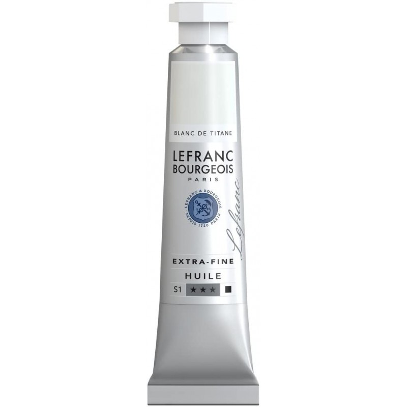 Lefranc Bourgeois - Peinture huile extra fine - 20ml - Blanc de titane