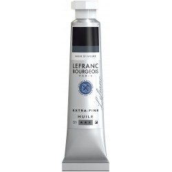 Lefranc Bourgeois - Peinture huile extra fine - 20ml - Noir d'ivoire