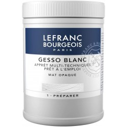 Lefranc Bourgeois - Gesso acrylique - Pot de 500 ml - Blanc
