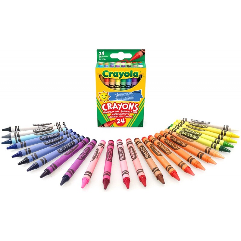 Crayola - Pochette de 24 Crayons à la cire