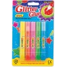 Graine Créative - Loisirs créatifs - Glitter Glue - Blister de 5 Crayons colle pailletés - Couleurs
