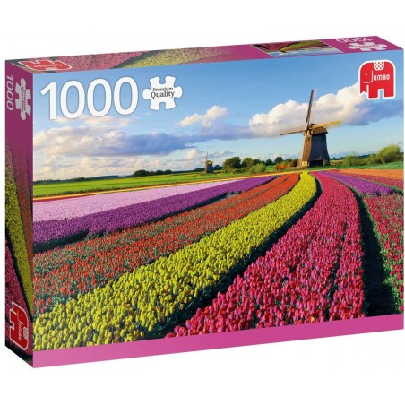 Jumbo - Puzzle 1000 pièces - Champ de tulipes