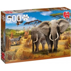 Jumbo - Puzzle 500 pièces - Savane africaine