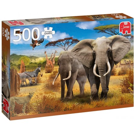 Jumbo - Puzzle 500 pièces - Savane africaine