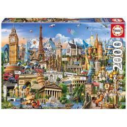 Educa - Puzzle 2000 pièces - Repères de l'Europe
