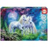 Educa - Puzzle 500 pièces - Des licornes dans la forêt