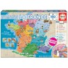 Educa - Puzzle 150 pièces - Régions et départements de France