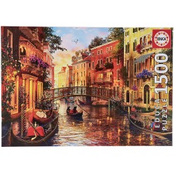 Educa - Puzzle 1500 pièces - Coucher de soleil à Venise