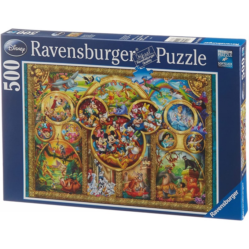 Ravensburger - Puzzle 500 pièces - Famille Disney