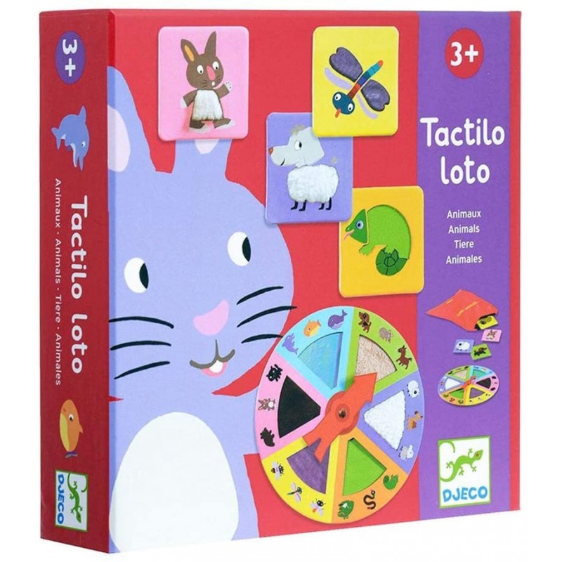 Djeco - DJ08129 - Jeux éducatifs - Tactilo loto animaux