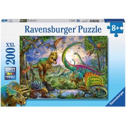 Ravensburger - Puzzle 200 pièces XXL - Le royaume des dinosaures