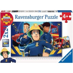 Ravensburger - Puzzles 2x24 pièces - Sam t'aide dans le besoin - Sam le pompier