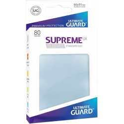 Ultimate Guard - Paquet de 80 sleeves Suprême UX - Taille standard - Transparent