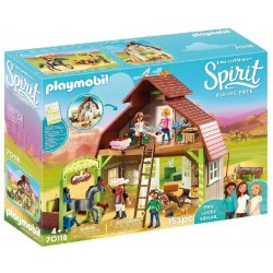 Playmobil - 70118 - Spirit - Grange avec Lucky Apo et Abigaëlle