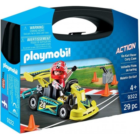 Playmobil - 9322 - Stuntshow - Valisette Pilote de karting