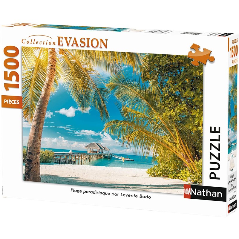 Nathan - Puzzle 1500 pièces - Plage paradisiaque