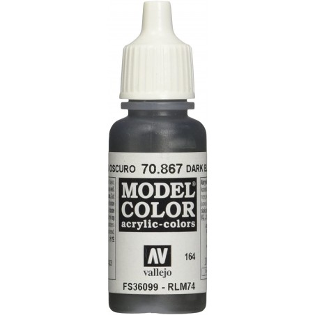 Vallejo Modèle Couleur 17 ml Arylic Peinture - Bleu foncé Gris