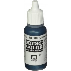 Prince August - Peinture acrylique - 800 - Bleu gunmetal métallique - 17 ml