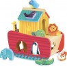 Vilac - Jeu d'apprentissage en bois - Arche des animaux avec formes à encastrer