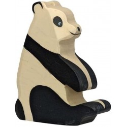 Holztiger - Figurine animal en bois - Panda assis