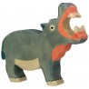 Holztiger - Figurine animal en bois - Hippopotame