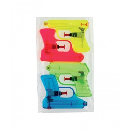 Kim Play - Blister de 4 pistolets à eau fluorescents - 12 cm