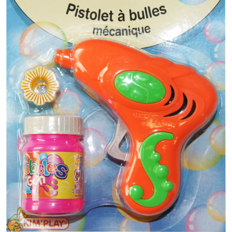 Kim Play - Pistolet mécanique à bulles de savon