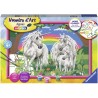 Ravensburger - Numéro d'art - 31x21cm - Au pays des licornes