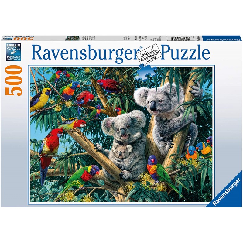 Ravensburger - Puzzle 500 pièces - Koalas dans l'arbre