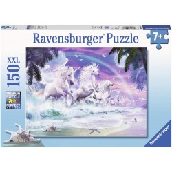 Ravensburger - Puzzle 150 pièces XXL - Licornes sur la plage