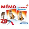 Clementoni - Jeu éducatif - Memo - Les animaux sauvages