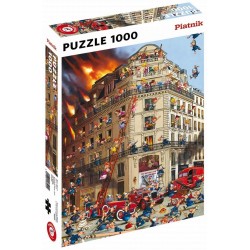 Piatnik - Puzzle - 1000 pièces - Les pompiers - Ruyer