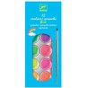 Djeco - DJ09759 - Peinture - 12 pastilles de gouache fluo