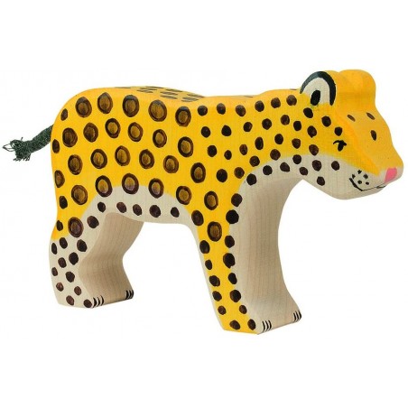 Holztiger - Figurine animal en bois - Léopard