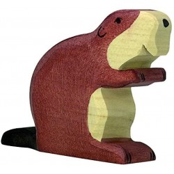 Holztiger - Figurine animal en bois - Castor